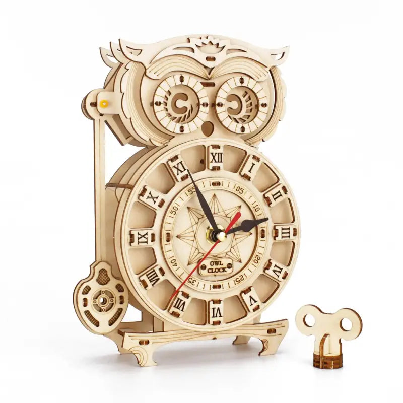 Puzzle 3D horloge vintage - Puzzle 3D horloge vintage en bois (87 pièces), VavaBid