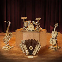 Instrument de Musique Miniature en Bois | PUZZLE 3D WORLD